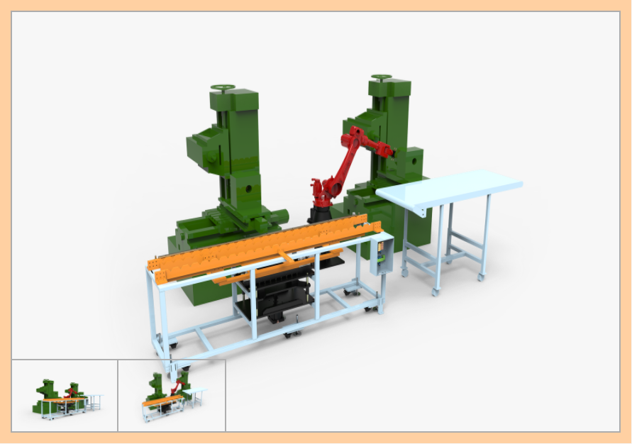 1820機器人鐵棒送料台項目 - 1820 ROBOT IRON BAR FEEDING TABLE PROJECT