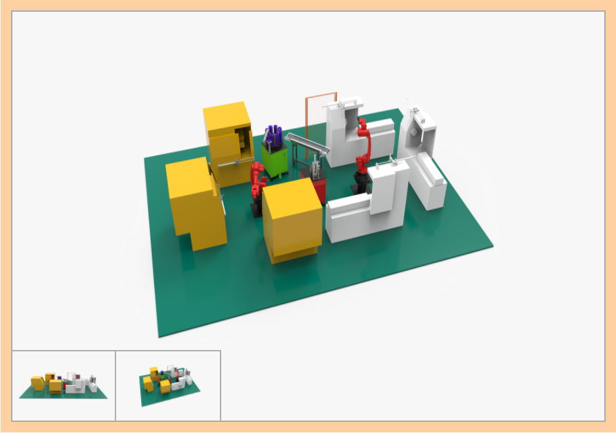 1820機器人一拖三CNC上下料項目 - 1820 ROBOT ONE DRAG THREE CNC LOADING AND UNLOADING PROJECT